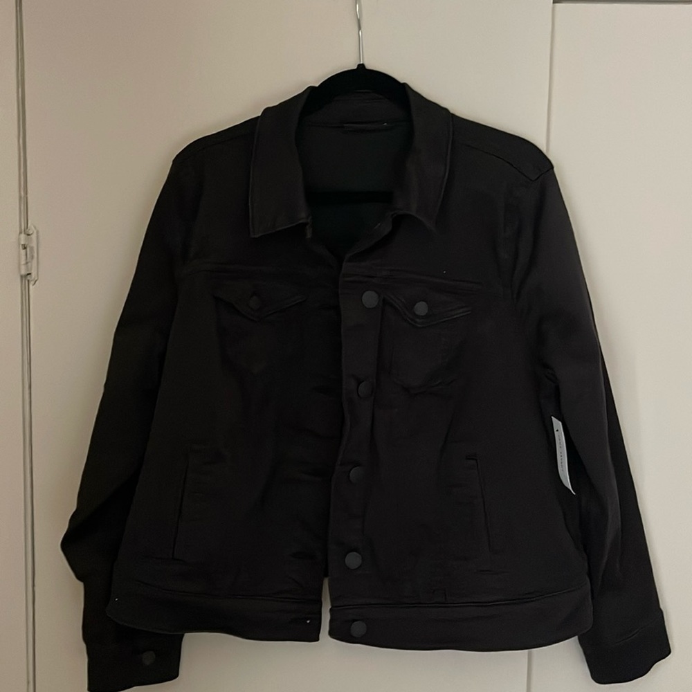 Lane Bryant size 14 black denim style jacket